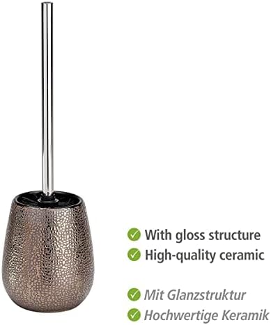 Marrakesh klozet takımı, tuvalet fırçası tutucu, seramik, Ø 12,5 x 41 cm, kahverengi