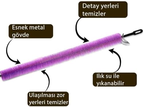 Alternative view of Petek Temizleme Aparatı Hafif Toz Alma Püskülü Faraş Süpürge Cam Bezi Temizlik Tüy Toplayıcı