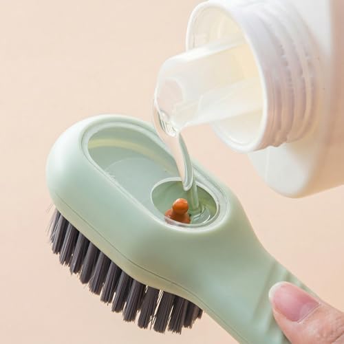 Alternative view of Deterjan Hazneli Ayakkabı Temizleme Fırçası, Hızlı Köpüren Ayakkabı Yıkama Fırçası, Ergonomik Uzun Saplı Kullanım, Askı Kordonlu Çok Amaçlı Ayakkabı Bot Çizme ve Kundura Temizleme Fırçası