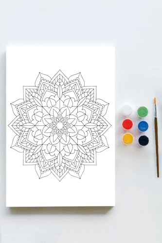 Alternative view of (pster21647) Mandala Tuval Kanvas Tablo Boyama Hobi Seti 8 (30x40cm)