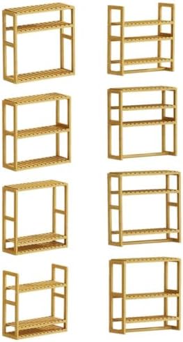 Alternative view of Bambu Mini 8 Form Organizer Mutfak ve Banyo Düzenleyici Askılı Duvar Rafı Havluluk DB-0028