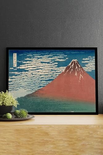 Alternative view of (pster14630) Wind Clear -katsushika Hokusai Sanatsal Çerçeveli Tablo 40 x 50