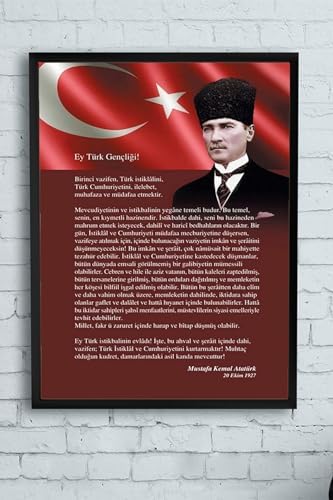 Alternative view of (pster11095) Gençliğe Hitabe Çerçeveli Tablo (50x70cm)