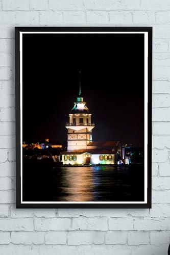 Alternative view of (pster11669) Istanbul Kız Kulesi Manzara Çerçeveli Tablo 2 (40x50cm)