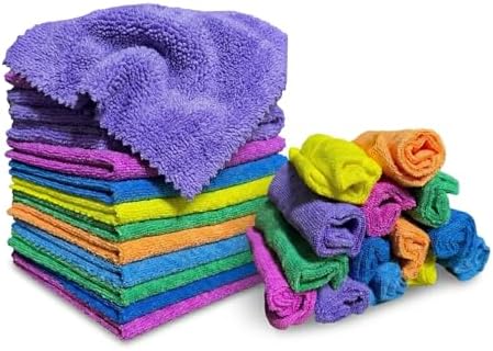 Alternative view of Premium 14'lü Çok Amaçlı Mikrofiber Temizlik Bezi Seti - 30x30 cm Süper Emici, Çizmez, Hav Bırakmaz (Mutfak, Oto, Cam ve Genel Ev Temizliği İçin)