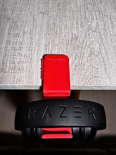 Alternative view of Premium Kırmızı Asılabilir Masa Kenarı Kulaklık Standı – Blaze Edition V5 | Kaydırmaz Keçeli, Ergonomik ve Sağlam