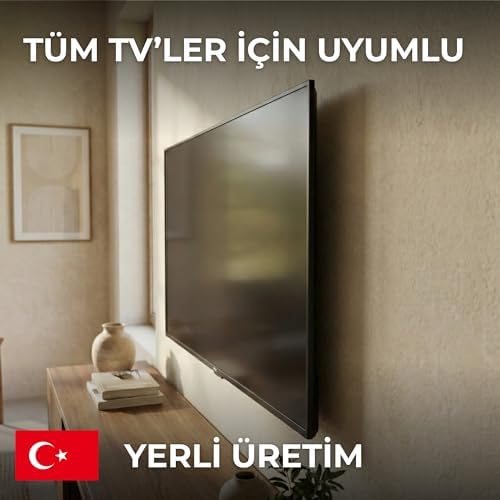 Alternative view of Hareketli TV Askı Aparatı, 22-49 İnç Uyumlu, 170° Yatay Hareket, 3 Kollu Duvar Askısı, 80 kg Taşıma Kapasitesi, VESA 200x200, 200x100,100x100, 75x75