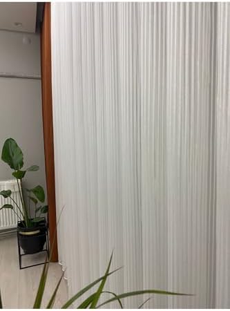 Ekru Petran Tül Perde, Çizgili, 1/2,5 Orta Pileli, 320x250 cm PETRAN EKRU - Görsel 3