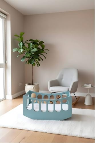 Alternative view of Arion Kids Beşik-%100 MDF Kalitesi | Lake Boyalı | Sallanabilir | Mavi