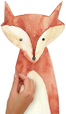 RMK4020SCS Woodland Critters Peel and Stick Duvar Çıkartmaları, Kahverengi, Gri, Yeşil, Turuncu, Bronz