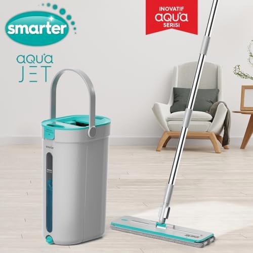 Alternative view of Aqua Jet Yedekli Temiz & Kirli Suyu Ayırma Özelliği Tablet Mop Temizlik Seti Paspas