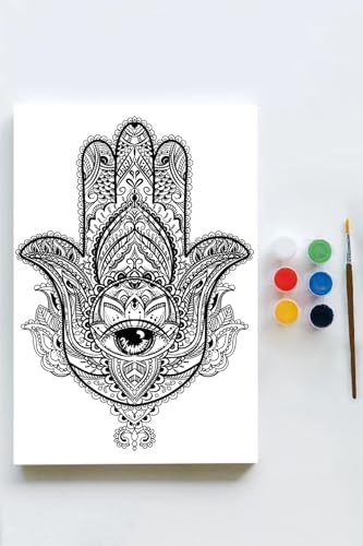 Alternative view of (pster21602) Fatmanın Eli Mandala Tuval Kanvas Tablo Boyama Hobi Seti (30x40cm)