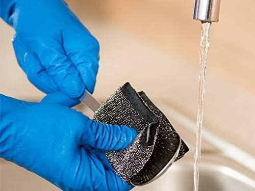 Glitzi Power Pad Inox, Ekstra kaliteli, Pas tutmaz, Zorlu lekeleri söker, 2'li Paket