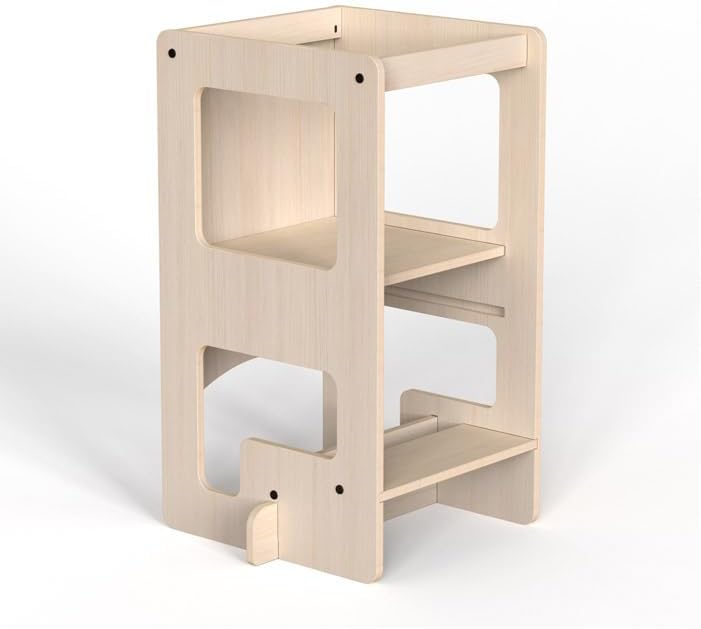Alternative view of Mamatoyz Flip 3'ü 1 Arada Ahşap Öğrenme Kulesi, Yazı Tahtası ve Aktivite Masası Terracotta, doğal ahşap malzeme