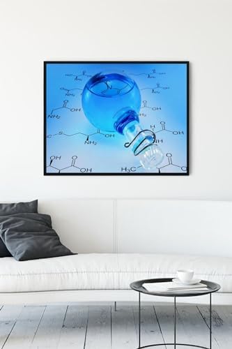 (pster10627) Deney Tüpü Bilimsel Çerçeveli Tablo (40x50cm)
