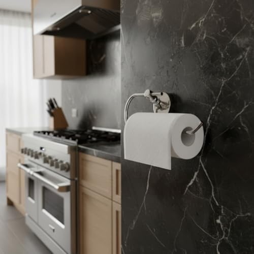 Krom Kağıt Havluluk – Duvara Monte Vidalı Metal Kağıt Havlu Askısı 26 cm, Parlak Krom Mutfak Aksesuarı