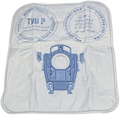 4x elektrikli süpürge torbası Tip P ve 1x Microfilter MegaAir SuperTEX VZ41AFP,%99,9 ince toz filtreleme, daha yüksek temizleme performansı, VS08 için uygun