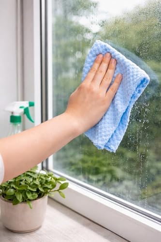 10 Adet Profesyonel Mikrofiber Temizlik Bezi Seti, Ultra Yüksek Emici, İz ve Tüy Bırakmaz, Çizmeden Temizlik Sağlar, Dayanıklı ve Defalarca Yıkanabilir, Çok Amaçlı Kullanım (DÜZ)
