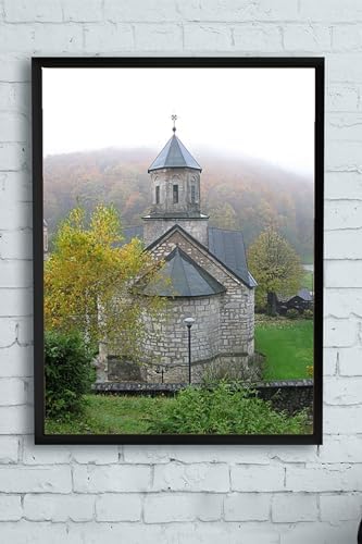 Alternative view of (pster12080) Manastır Kutsal Mekan Çerçeveli Tablo 2 (40x50cm)