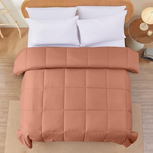 sahilde tekstil Wende kuştüyü alt yün, polyester, turuncu Rost/Oatmeal, - Görsel 4