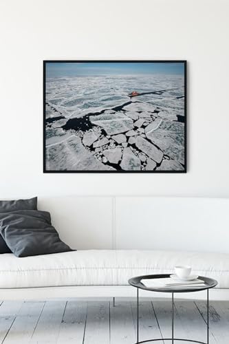 (pster11884) Kuzey Kutbu Manzara Çerçeveli Tablo 3 (50x70cm)