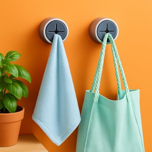 Pratik Tak-Çıkar Havlu Askısı - Kendinden Yapışkanlı, Vidalama Gerektirmez, 2’li Set – Mutfak, Banyo, Kapı Arkası İçin Uygun