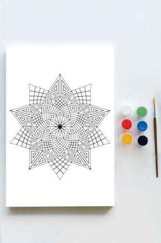 Alternative view of (pster21585) Mandala Tuval Kanvas Tablo Boyama Hobi Seti (30x40cm)