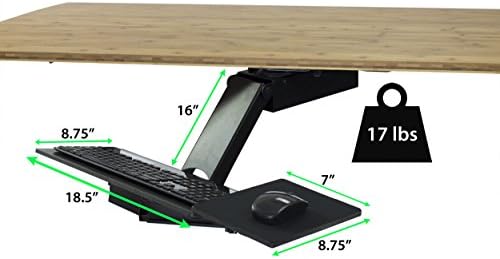 Alternative view of Cafepress ayarlanabilir yükseklik ergonomik Tezgah altı filtresi Utara-klavye çekmece, stand UP Stehpult klavye tepsi W/negatif eğilebilir