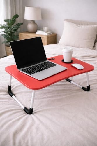 Alternative view of Portatif Atlantik Kırmızı Renk Laptop Sehpası Katlanabilir Çalışma Masası Kahvaltı Masası
