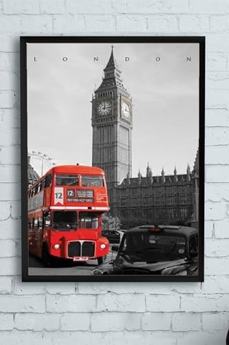 Alternative view of (pster12010) Londra Manzara Çerçeveli Tablo 2 (30 X 40cm)