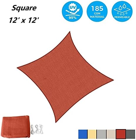 Alternative view of ASTEROUTDOOR Güneş tentesi, dikdörtgen, 30,5 x 30,5 cm, UV koruması, teras, arka bahçe, çim, bahçe, dış mekan aktiviteleri, teras için
