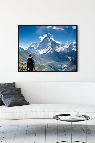 (pster10814) Dağ Doğa Manzara Çerçeveli Tablo 7 (40x50cm)
