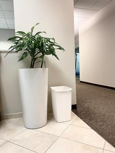 Alternative view of Küçük Mutfak Banyo Çöp Kovası, Lavabo Altı Çöp Sepeti, Plastik, Beyaz, 9 Galon