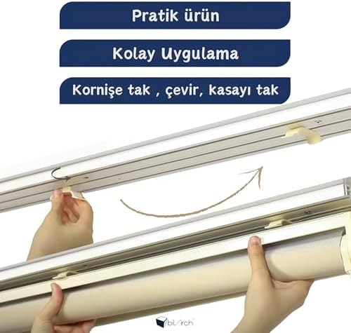 Alternative view of Pratik Stor Perde Kornişe Takma Aparatı Küçük Boy Kaliteli 10 Adet