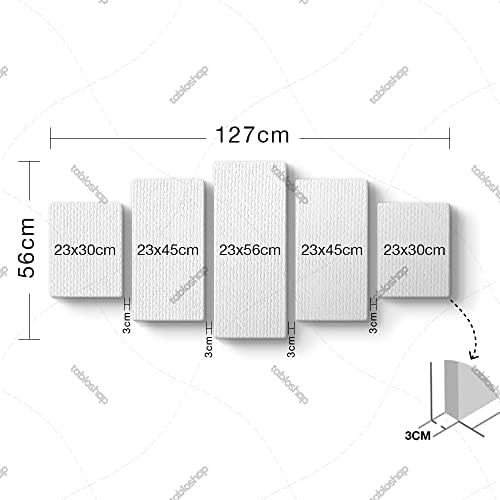 Alternative view of Yıldızlı Geceler Tablosu 127 x 56-5 Parçalı