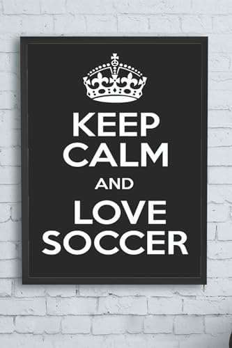 (pster11639) Keep Calm And Futbol Çerçeveli Tablo (40x50cm)