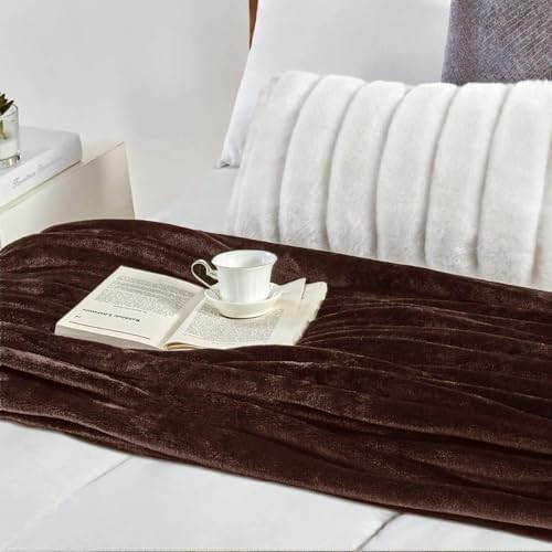 yumuşak yatak örtüsü, 150x200cm polar battaniye, 280GSM flanel mikrofiber kumaş, hafif nefes alabilir koltuk örtüsü, ev seyahat kamp için dekoratif sıcak tutan şık battaniye - Görsel 3