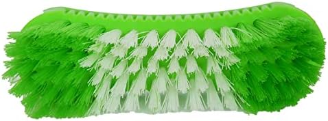 Alternative view of Oval Temizlik Fırçası Plastik Halı Fırça Karışık Renk 17 Cm