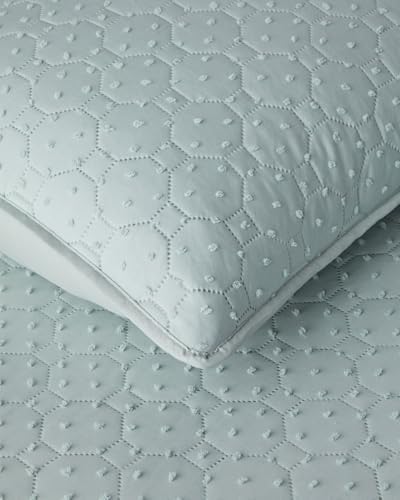 Amabile Kesmeli Tek Kişilik Yatak Örtüsü Takımı 160x220 cm Su Yeşili - Görsel 4