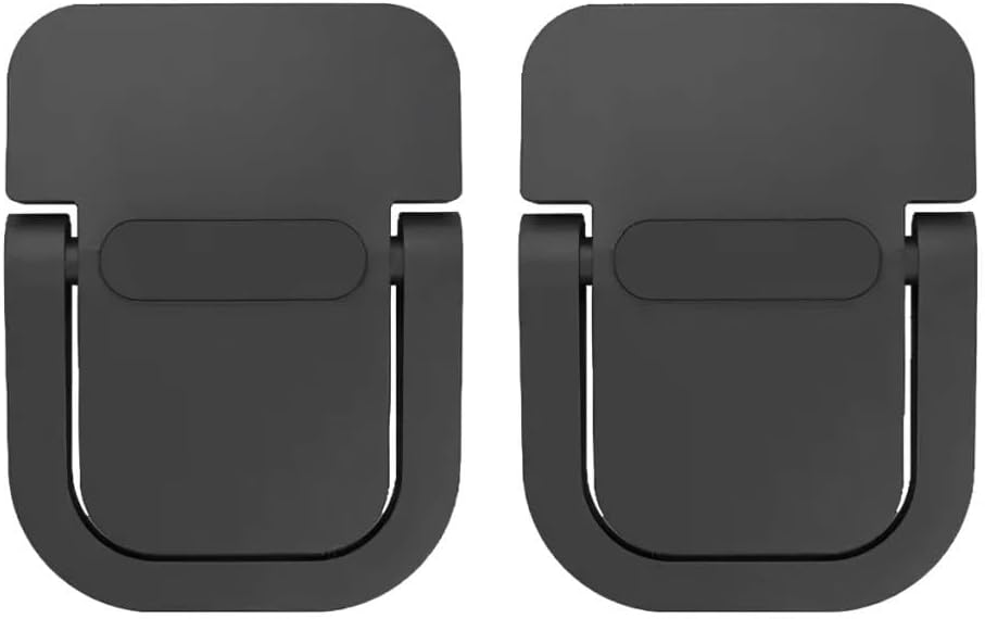 2 Adet Yapışkanlı Katlanılabilir Laptop Standı Portatif Bilgisayar Laptop Stand Ayagi Siyah - Görsel 3