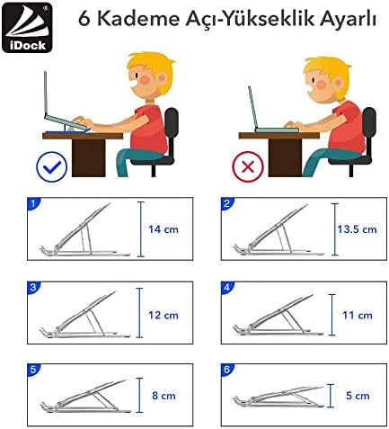 Alternative view of N29-3-Gümüş Katlanır Aluminyum Laptop Bilgisayar Standı