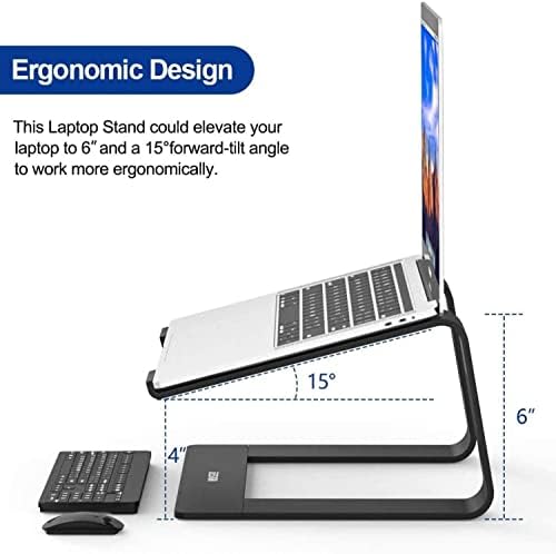 M5 Alüminyum Ergonomik Katlanır Bilgisayar Standı Bilgisayar Yükseltici 10 –17 inç