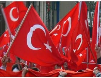 Alternative view of ZC Bayrak Sopalı Türk Bayrağı 70x105 Yüksek Kalite Çift Tarafllı Fabrikasyon Baskı Alpaka kumaş