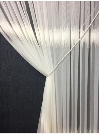Alternative view of Perde Kruvaze Bağlama Aparat, Halat, Kordon Fon Perde Kornişe Takmatik 1 Adet KREM 275 cm byzt4