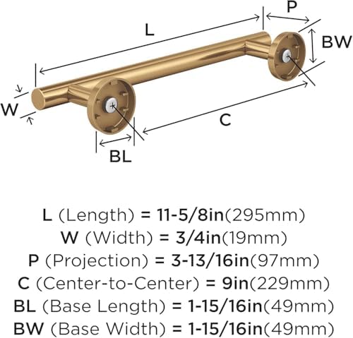 Arrondi Şampanya Bronz 9 inç (229 mm)-Havlu Askısı