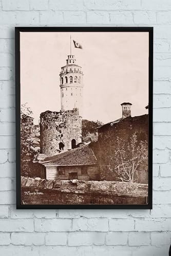 Alternative view of (pster10903) Eski Manzara Nostaljik Çerçeveli Tablo (30 X 40cm)