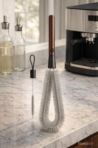Alternative view of Saplı Detaylı Temizlik Fırçası 2 Parça Set Juicer Kahve Makinesi Su Şişesi Temizleme Fırçası Çıkarılabilir Tasarım
