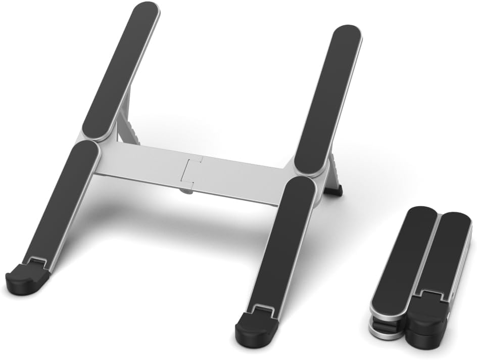 Dizüstü Bilgisayar Standı Yüksekliği Ayarlanabilir Katlanabilir Havalandırmalı Dizüstü Bilgisayar Standı Tüm Dizüstü Bilgisayarlarla Uyumlu 10-17,3 ", MacBook,, Alienware,.