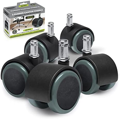 Alternative view of Slipstick CB680 5,1 cm zemin koruma lastik büro sandalyesi Caster Wheels (set 5) standart Stem size – Siyah/Gri