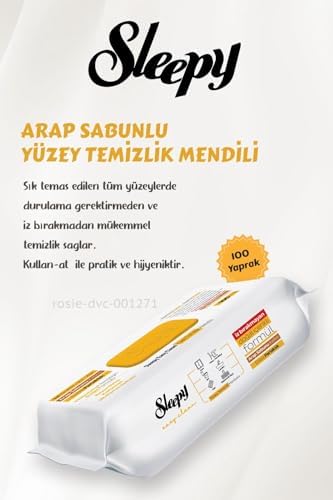12 AL 11 ÖDE Arap Sabunu Katkılı Yüzey Temizlik Havlusu 100' lü ve ROSIE